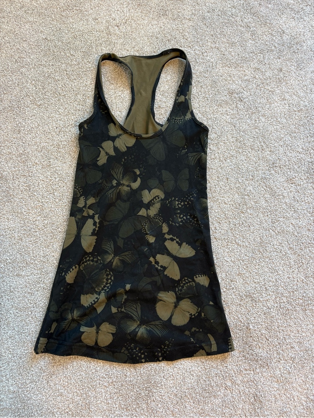 Lululemon Women’s Black Butterfly Racerback Tank Top